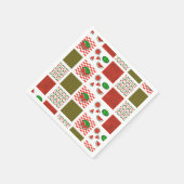 Wassermelonen-Patchwork Serviette (Ecke)