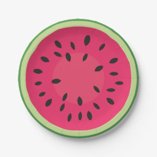 Wassermelonen Picknick Pappteller