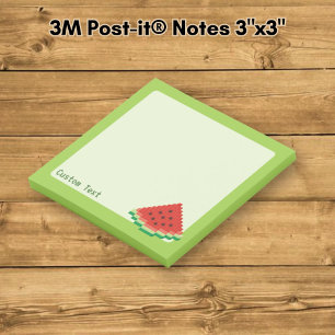 Wassermelonen-Pixel-Art Post-it Klebezettel