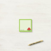 Wassermelonen-Pixel-Art Post-it Klebezettel (Auf Schreibtisch)