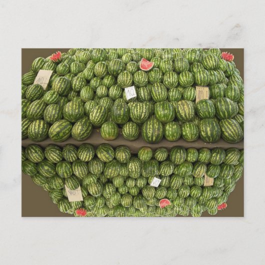 Wassermelonen Postkarte (Vorderseite)