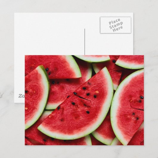 Wassermelonen Postkarte (Vorne/Hinten)