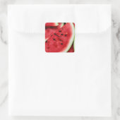 Wassermelonen Quadratischer Aufkleber (Tasche)