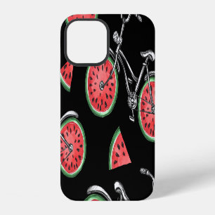 Wassermelonen-Rad-Fahrräder, Sommer-Muster. iPhone 12 Hülle