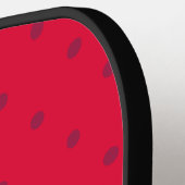 Wassermelonen-Rot Punkte-Muster Pickleball Schläger (Linke Seite)