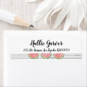 Wassermelonen-Rücksendeadressen-Aufkleber (Insitu)