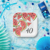 Wassermelonen Rundkreis 40 Pappteller (Party)