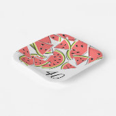 Wassermelonen Rundkreis 40 Pappteller (Gewinkelt)
