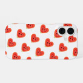 Wassermelonen-Scheibe Herz iPhone 16 Hülle (Rückseite (Horizontal))