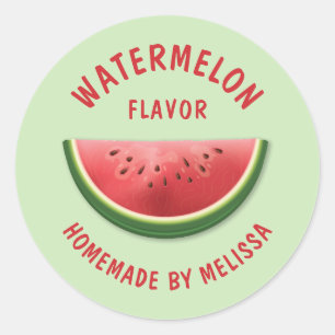 Wassermelonen-Scheibe Individuelles Eigenes Produk Runder Aufkleber