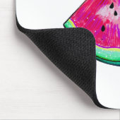 Wassermelonen-Scheibe Mousepad (Ecke)