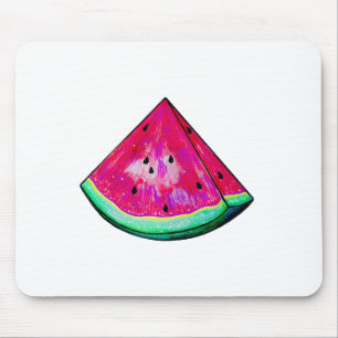Wassermelonen-Scheibe Mousepad