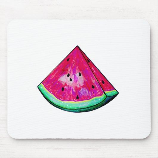 Wassermelonen-Scheibe Mousepad (Vorne)