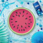 Wassermelonen-Scheibe Pappteller (Party)