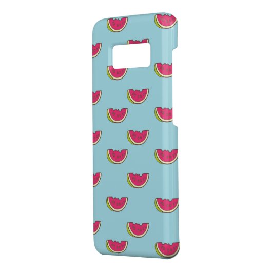 Wassermelonen-Scheiben auf Aquamarinem Muster Case-Mate Samsung Galaxy Hülle (Hinten/Links)
