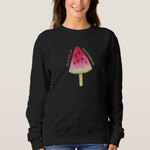 Wassermelonen Scheiben des Glücks Sommer Vibes Gra Sweatshirt
