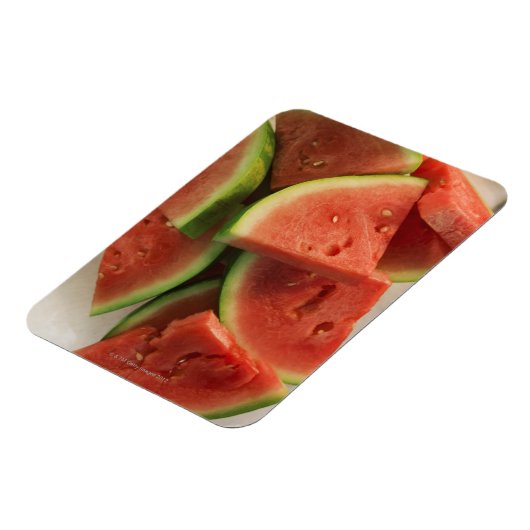 Wassermelonen-Scheiben Magnet (Linke Seite)