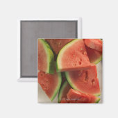 Wassermelonen-Scheiben Magnet (Vorderseite/Rückseite)