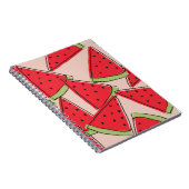 Wassermelonen-Scheiben mit rosa Hintergrund nahtlo Notizblock (Rechte Seite)