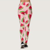 Wassermelonen-Scheiben-Muster Leggings (Rückseite)