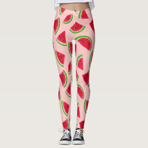 Wassermelonen-Scheiben-Muster Leggings