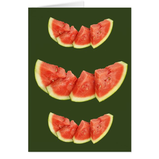 Wassermelonen-Scheiben Runddreiecke (Vorne)