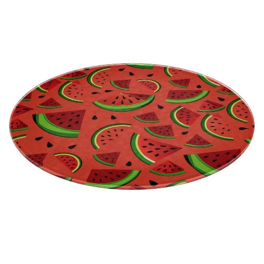 Wassermelonen-Scheiben Schneidebrett (Ecke)