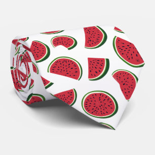 Wassermelonen-Scheiben Sommer Muster Krawatte
