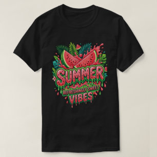 Wassermelonen-Scheiben - Sommer-Wassermelonen-Vibe T-Shirt