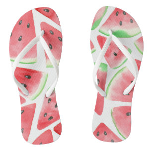 Wassermelonen-Schnittmuster Badesandalen