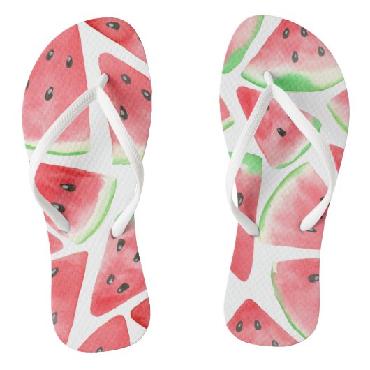 Wassermelonen-Schnittmuster Badesandalen (Fußbett)