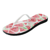 Wassermelonen-Schnittmuster Badesandalen (Schrägansicht)