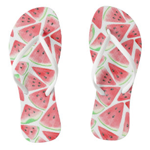 Wassermelonen-Schnittmuster Badesandalen