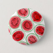 Wassermelonen-Schnittmuster Button (Vorderseite)