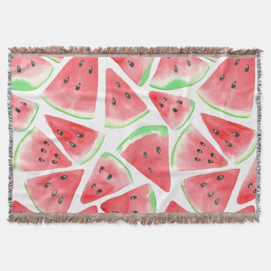 Wassermelonen-Schnittmuster Decke (Vorderseite)