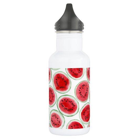 Wassermelonen-Schnittmuster Edelstahlflasche (Links)