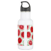 Wassermelonen-Schnittmuster Edelstahlflasche (Rückseite)