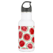 Wassermelonen-Schnittmuster Edelstahlflasche (Vorderseite)