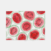 Wassermelonen-Schnittmuster Fleecedecke (Vorderseite (Horizontal))