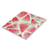 Wassermelonen-Schnittmuster Fliese (Seite)