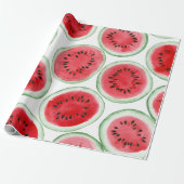 Wassermelonen-Schnittmuster Geschenkpapier (Ungerollt)