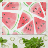 Wassermelonen-Schnittmuster Geschirrtuch (Gefaltet)