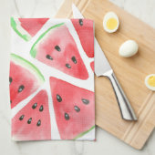 Wassermelonen-Schnittmuster Geschirrtuch (Viertel Falte)
