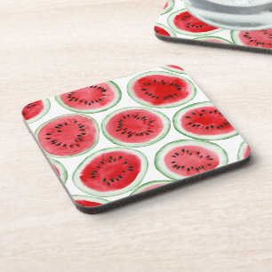 Wassermelonen-Schnittmuster Getränkeuntersetzer