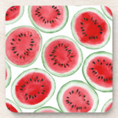 Wassermelonen-Schnittmuster Getränkeuntersetzer (Vorderseite)