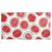 Wassermelonen-Schnittmuster Kissenbezug (Vorderseite-Links)