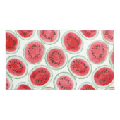 Wassermelonen-Schnittmuster Kissenbezug (Rückseite-Links)