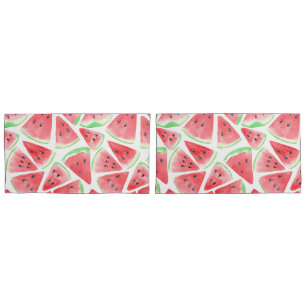 Wassermelonen-Schnittmuster Kissenbezug