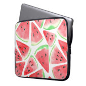 Wassermelonen-Schnittmuster Laptopschutzhülle (Vorderseite Links)