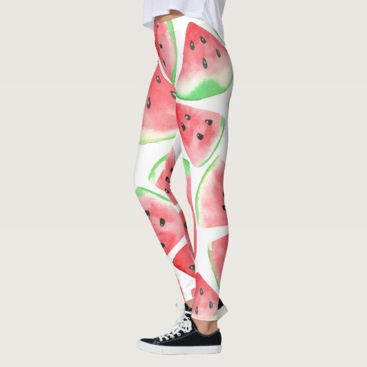 Wassermelonen-Schnittmuster Leggings (Links)